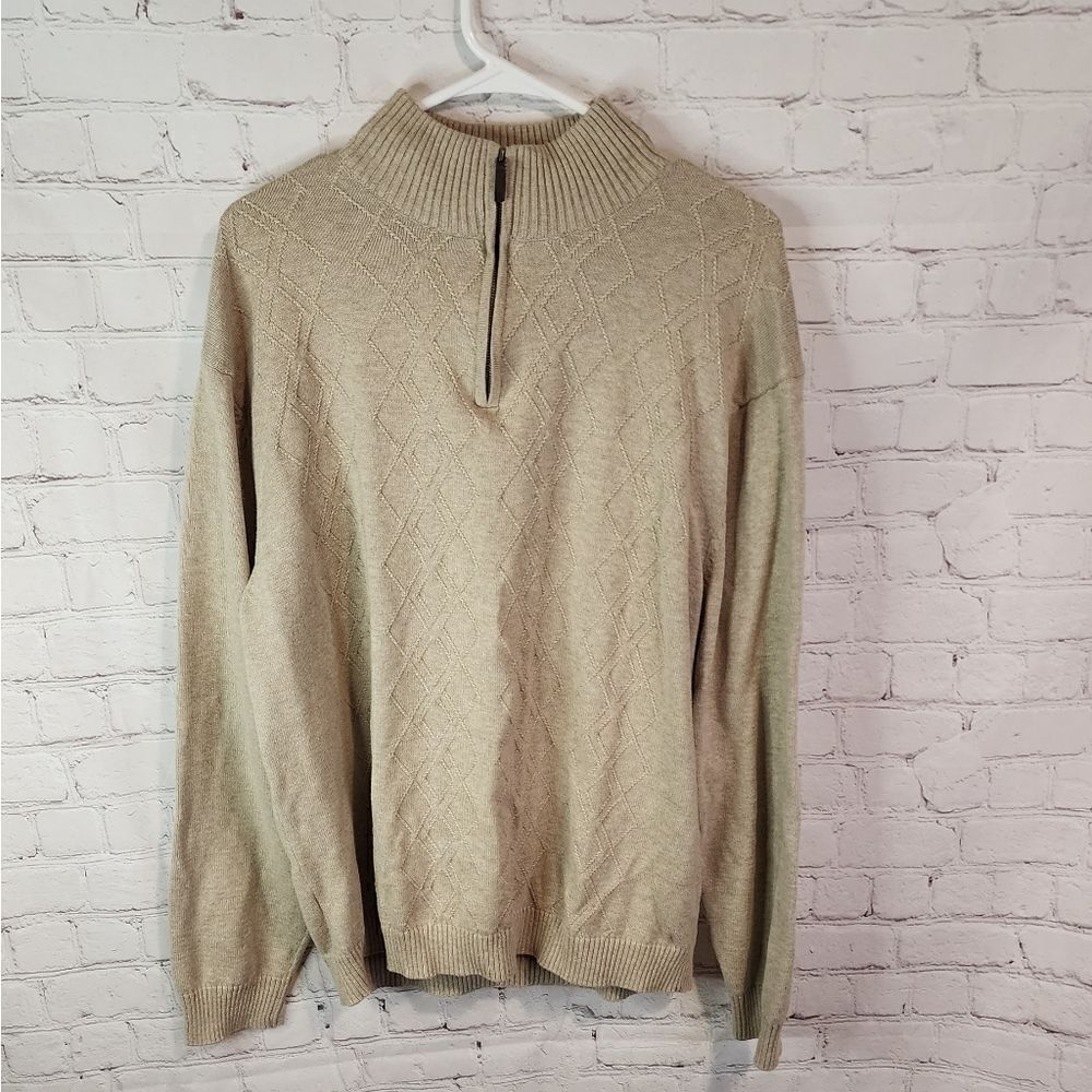 Men's Perry Ellis zip-up sweater fleece, XL